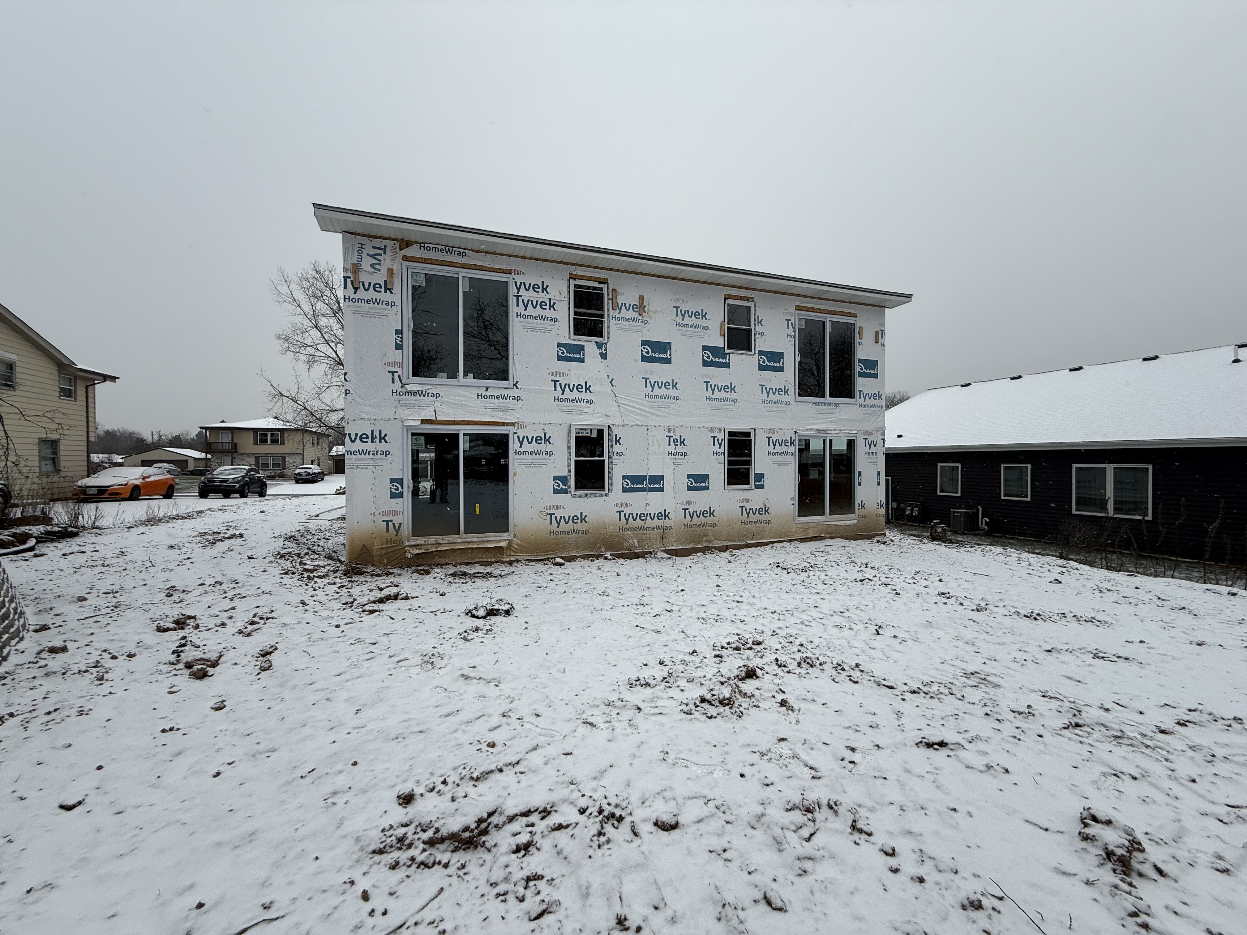 Home addition framing in progress